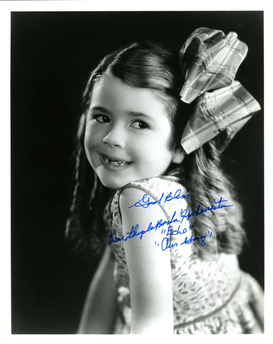 Dorothy DeBorba autograph