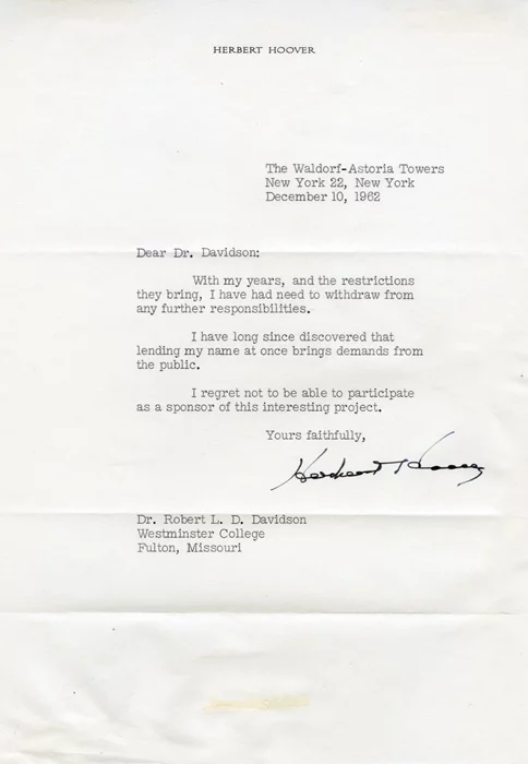 Herbert Hoover autograph
