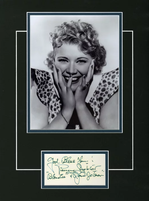 Penny Singleton autograph