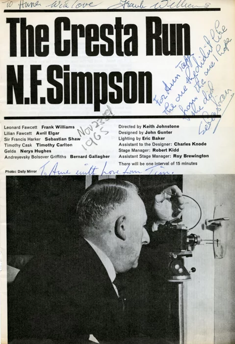 Sebastian Shaw autograph