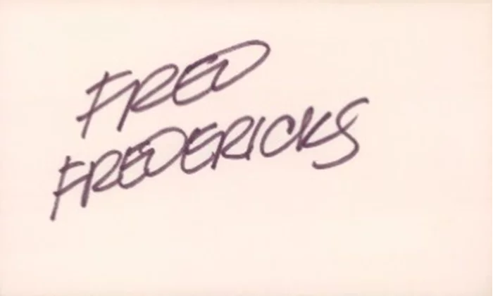 Fred Fredericks autograph