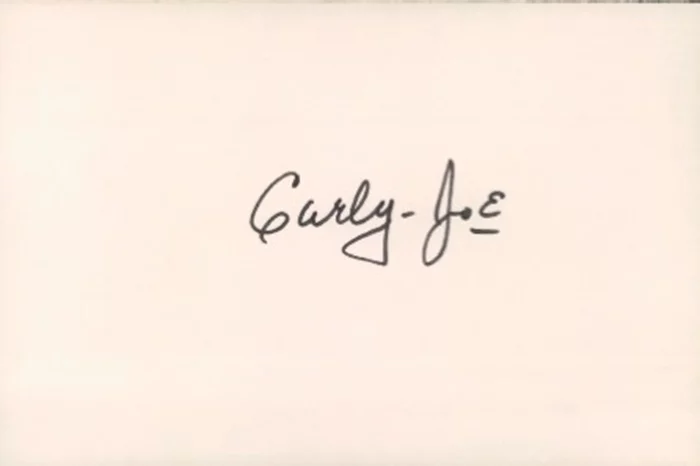 Curly Joe DeRita autograph