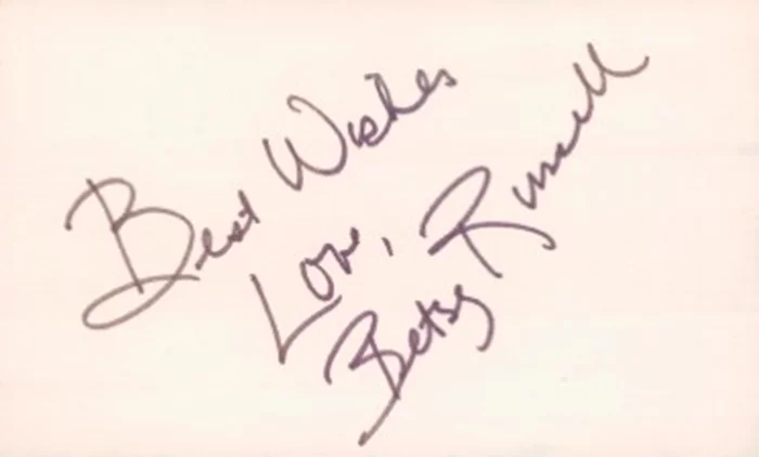 Betsy Russell autograph