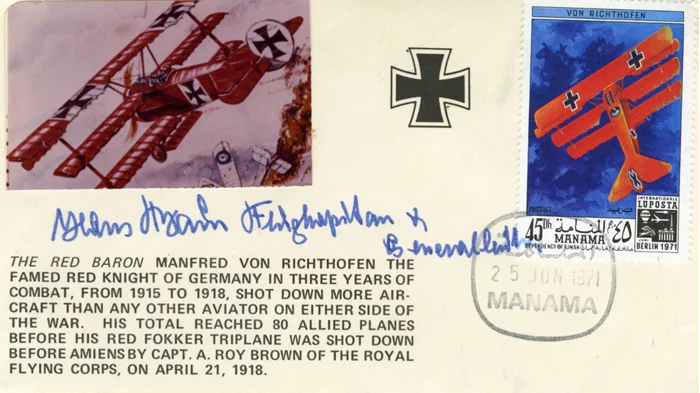Hans Baur autograph