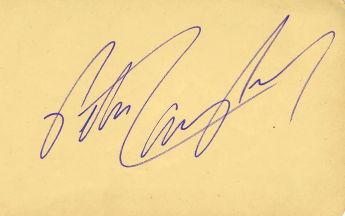 Peter Lawford autograph