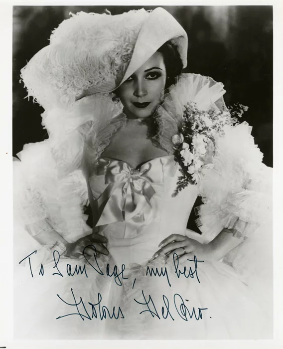 Dolores Del Rio autograph