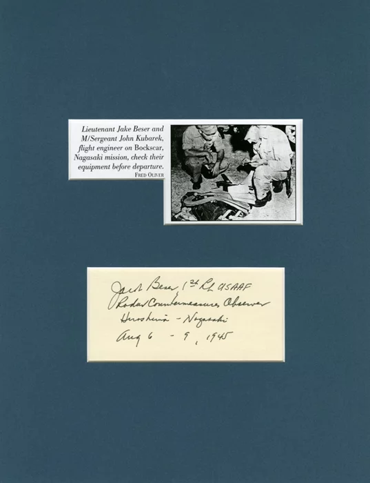 Jacob Beser autograph
