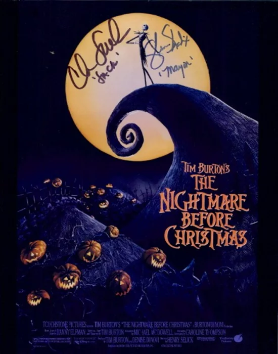 The Nightmare Before Christmas autograph