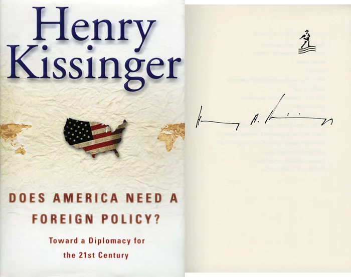 Henry Kissinger autograph