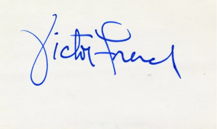 Victor French autograph