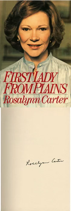 Rosalynn Carter autograph