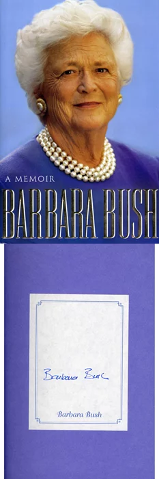 Barbara Bush autograph