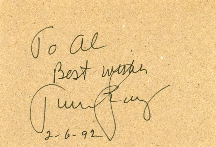 Timothy Leary autograph