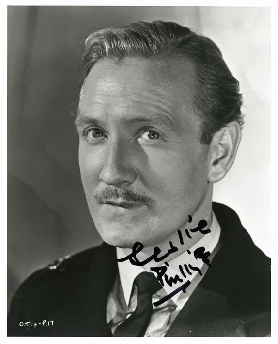 Leslie Phillips autograph