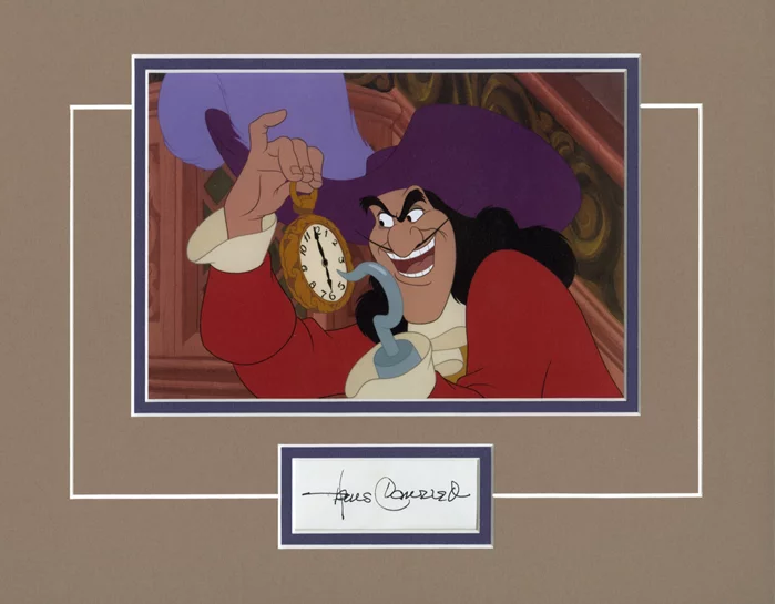 Hans Conried as Captain Hook autograph