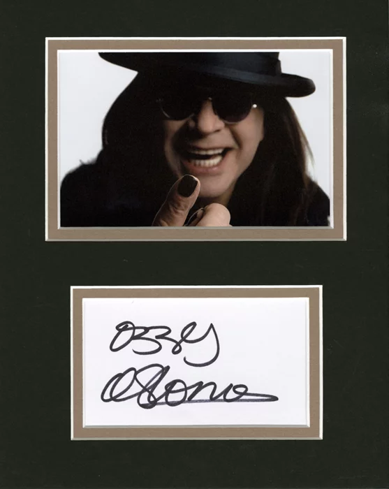 Ozzy Osbourne autograph