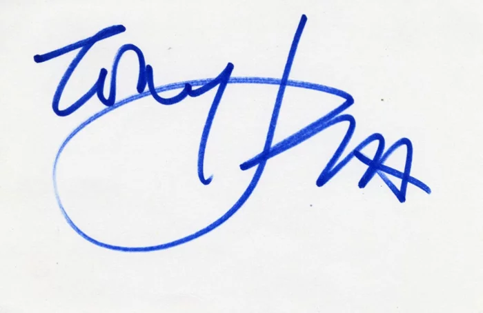 Tony Scott autograph