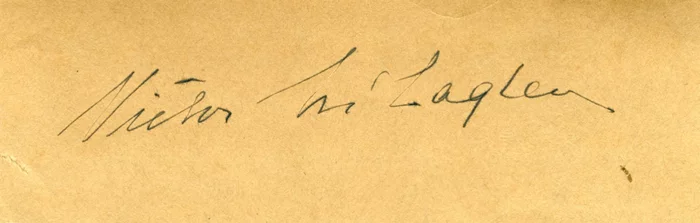Victor McLaglen autograph