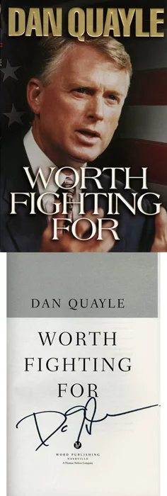 Dan Quayle autograph