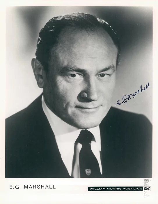 E.G. Marshall autograph