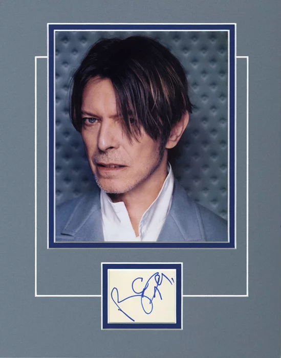 David Bowie autograph