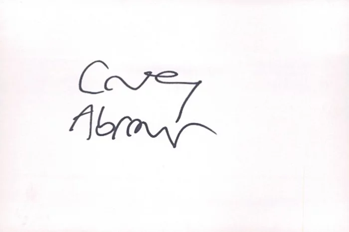 Casey Abrams autograph