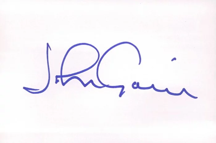 John Gavin autograph