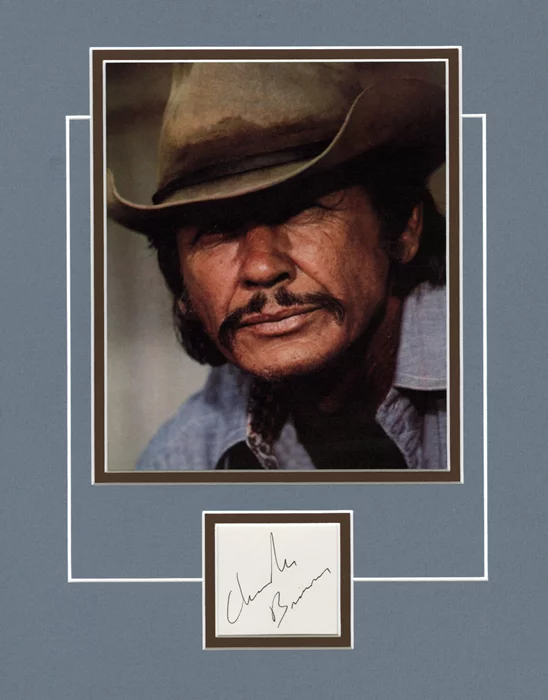 Charles Bronson autograph