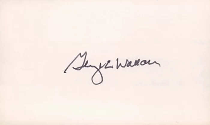 George Wallace autograph