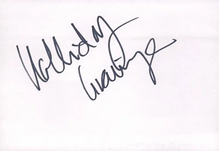  Holliday  Grainger autograph