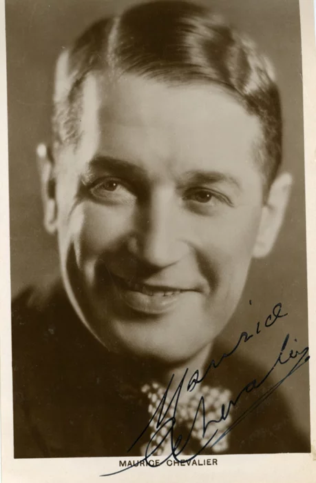 Maurice Chevalier autograph