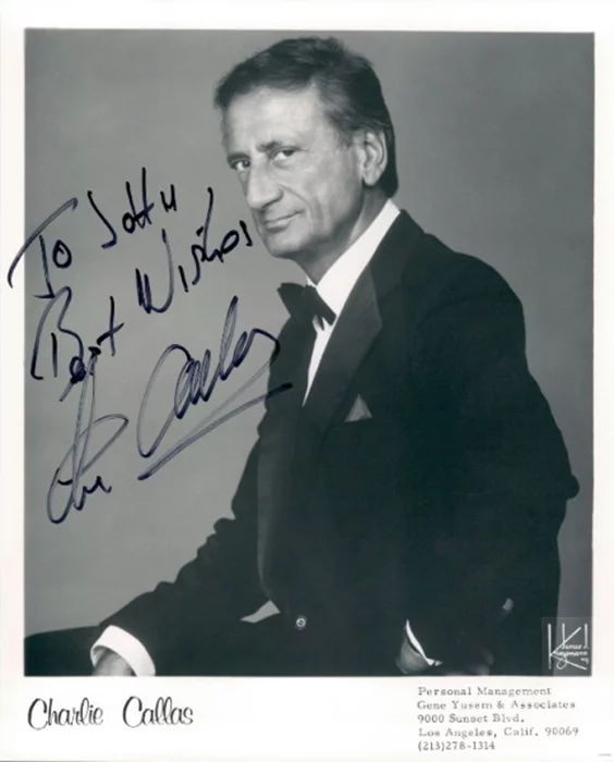 Charlie Callas autograph