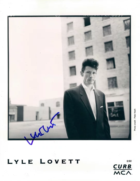 Lyle Lovett autograph