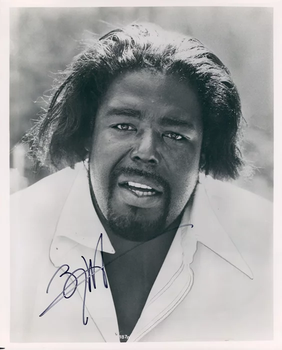 Barry White autograph