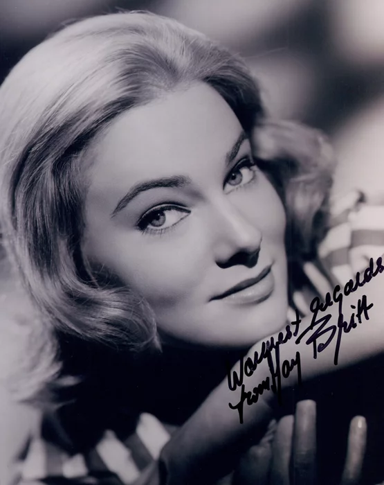 May Britt autograph