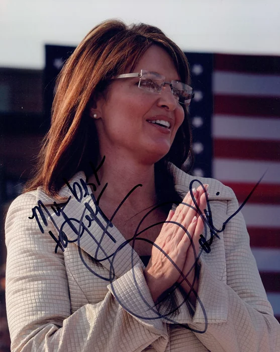 Sarah Palin autograph
