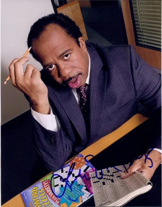 Leslie David Baker autograph
