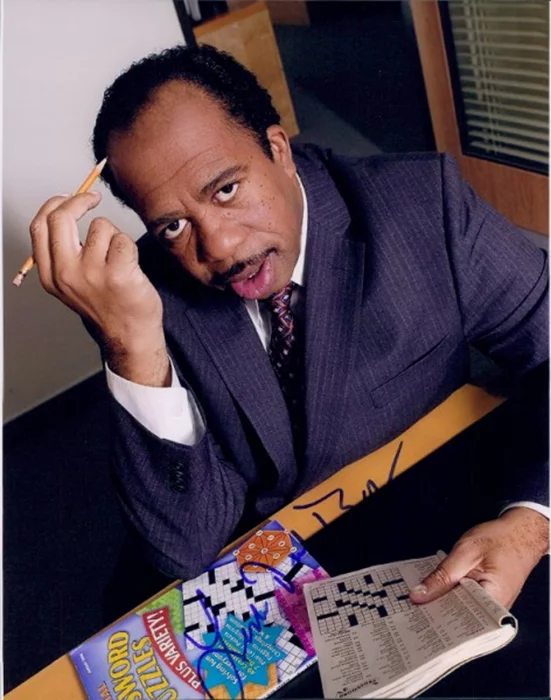 Leslie David Baker autograph