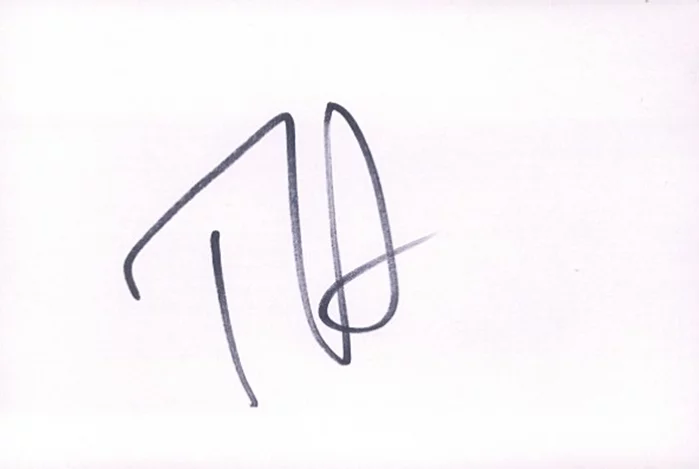 Tommy Hilfiger autograph