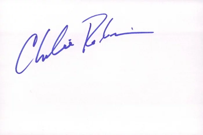 Charles Robinson autograph
