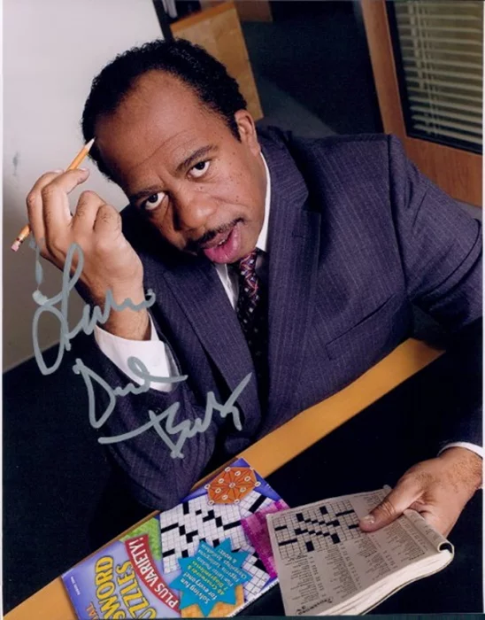 Leslie David Baker autograph