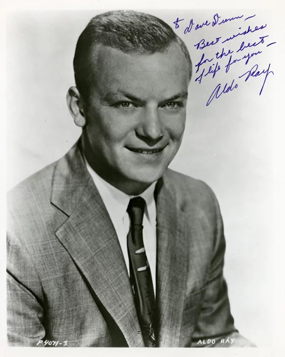 Aldo Ray autograph