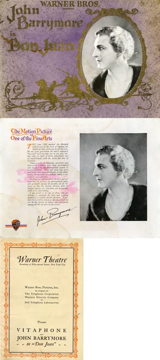 John Barrymore autograph