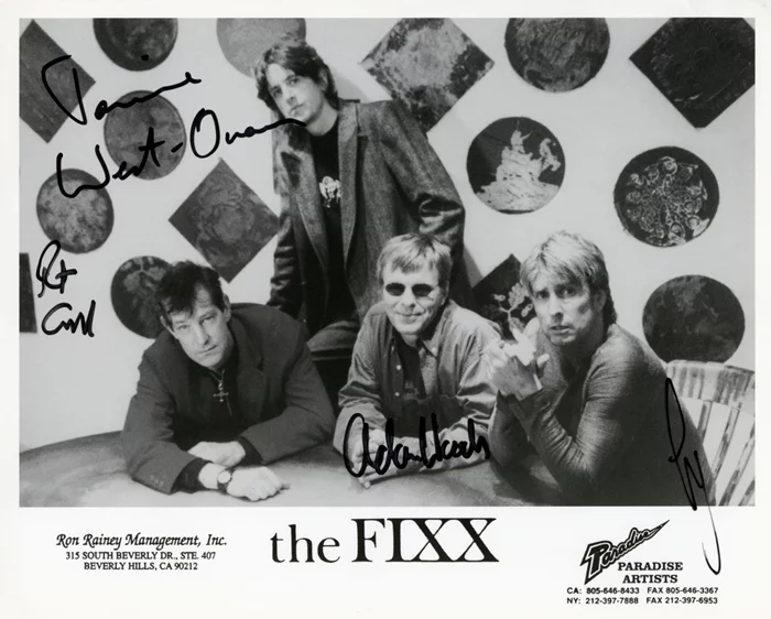 The Fixx autograph