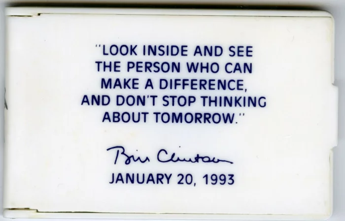 Bill Clinton autograph