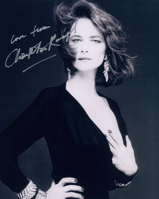 Charlotte Rampling autograph
