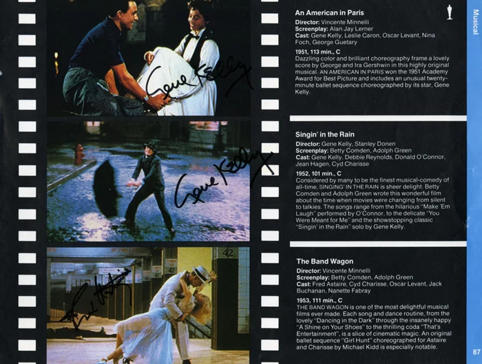 Fred Astaire and Gene Kelly autograph