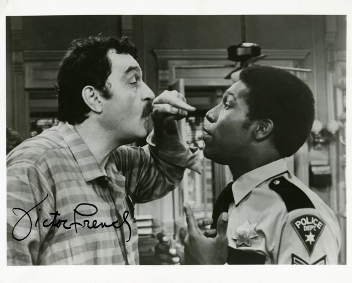Victor French autograph