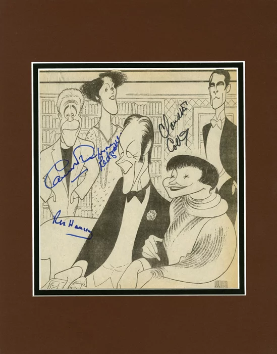 Hirschfeld autograph