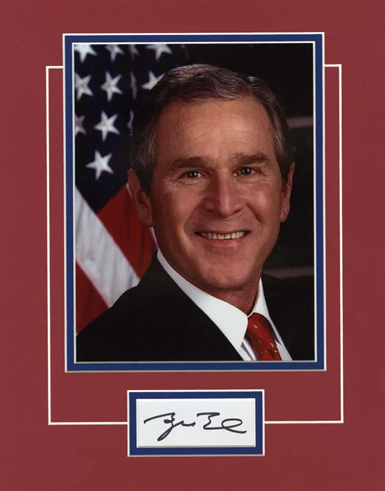 George Bush autograph